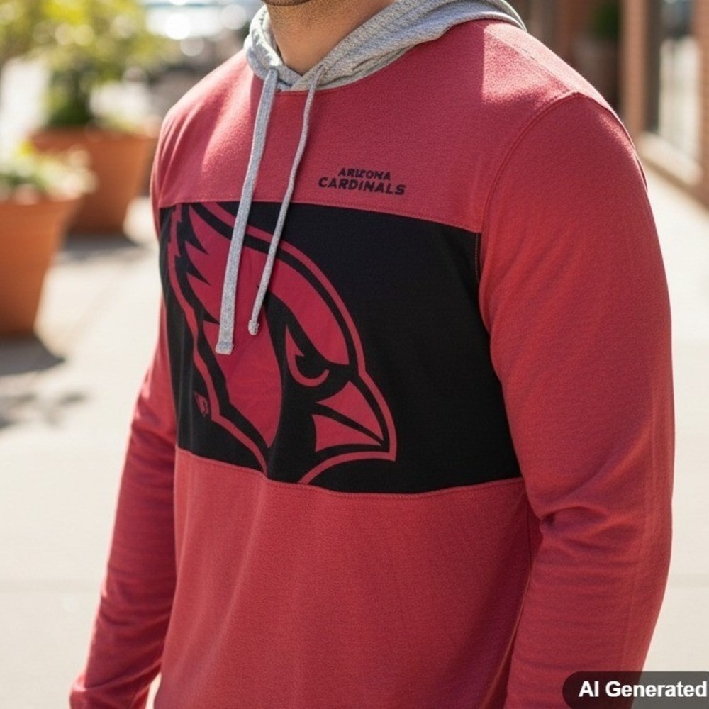 Fanatics Arizonaโ Cardinals Hoodie Mens XL Red Black Cardinal Logo Long Sleeve